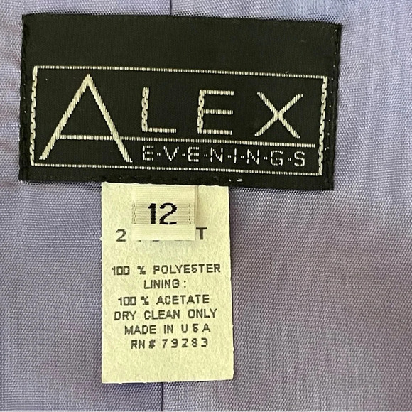 Alex Evenings Women's Maxi Formal Jacket Dress Vintage Y2K Made in USA  modest - Picture 15 of 16
